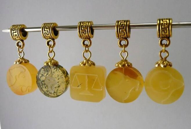 Amber crafts according to the zodiac sign will attract health and good luck