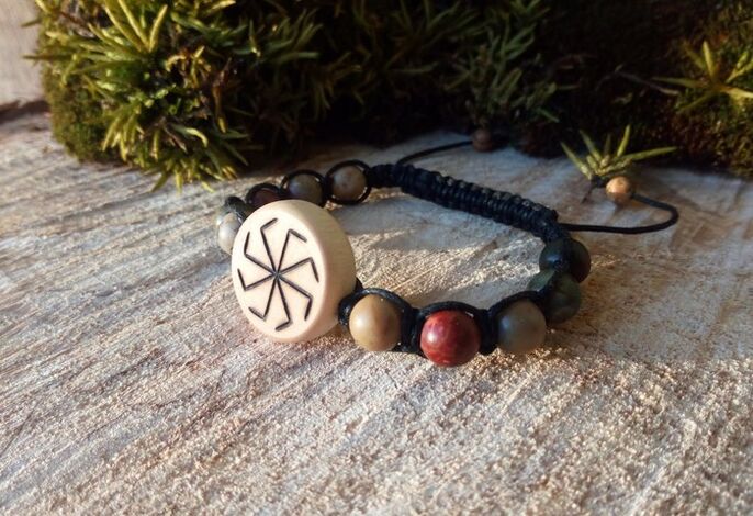 runes bracelet as an amulet of good luck